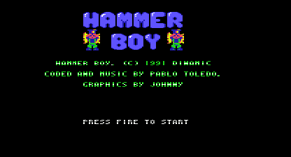 Hammer boy 2ns Title Screen
